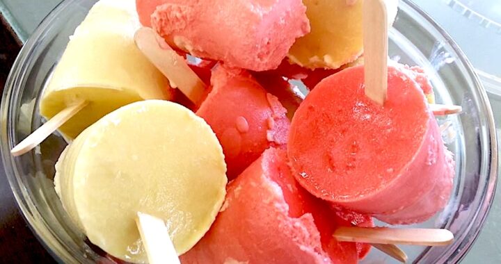 Condensed Milk Ice Blocks